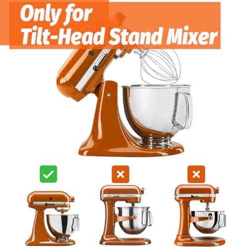OUOLife Whisk Attachment Stainless Steel Wires Whip K45WW Parts fit KitchenAid 4.5 and 5 QT Tilt Head Stand Mixer - Image 5