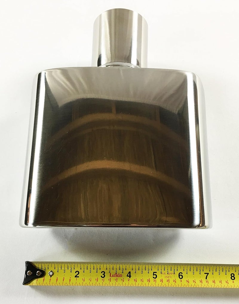 Wesdon Exhaust Tip - 7.00" x 2.75" Outlet, 2.25" Inlet, Rolled Resonated Rectangle, Stainless Steel - Image 4