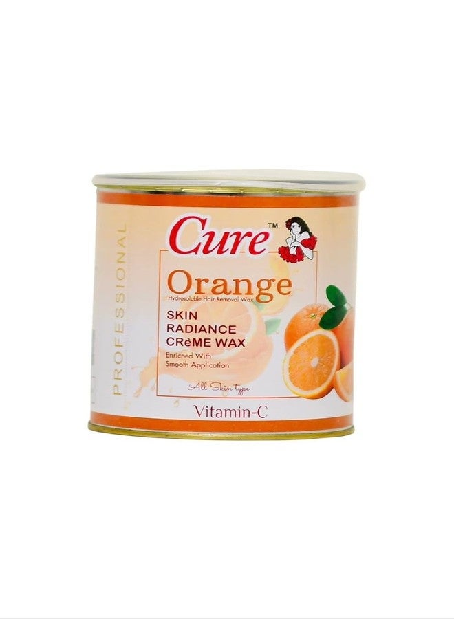 CURE Orange Cream Wax for Hair Removal | Full Body Wax for Legs, Underarms, Hands, & Bikini Area | Hydrating & Soothing Formula for Sensitive Skin & All Skin Type | D-Tan & Brightening Treat - 800Gm - Image 1