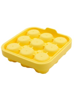 Mini rose 9 ice cream ice hockey silicone mold Yellow