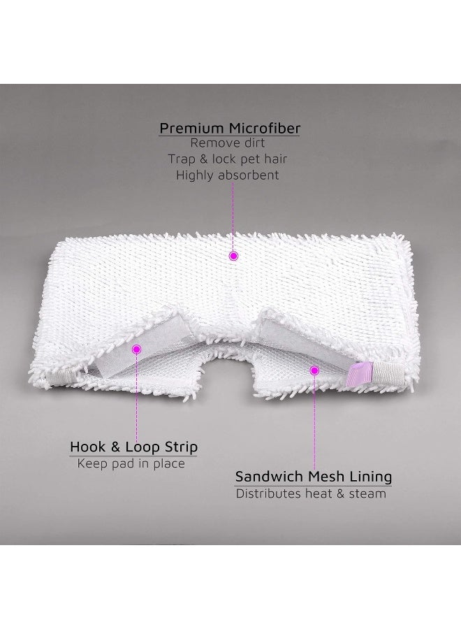 F Flammi Flammi Steam Pocket Mop Replacement Pads for Shark S3500 Series S3501 S3601 S3550 S3901 SE450 S3801CO S3601D S2901 S2902 Steam Pocket Mop 4 Pack - Image 5