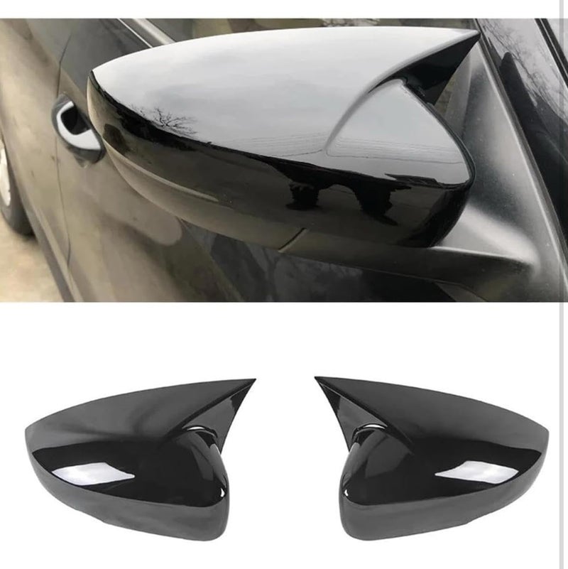 AUTO MT Body Styling-Body Kit Rear/Front 3PC 4PC Splitters & Spoilers Various Type of Fin Diffusers and 2PC Big Small Sides ABS Mirror Covers & Wheel Arches Car Accessories (Virtus Batman Mirror Cap) - Image 1