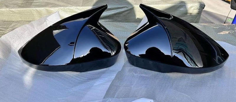 AUTO MT Body Styling-Body Kit Rear/Front 3PC 4PC Splitters & Spoilers Various Type of Fin Diffusers and 2PC Big Small Sides ABS Mirror Covers & Wheel Arches Car Accessories (Virtus Batman Mirror Cap) - Image 2