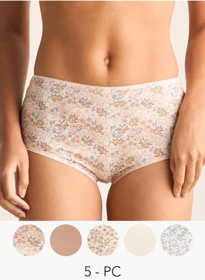 Splash FAV Set of 5 - Assorted Full Briefs with Bow Detail
