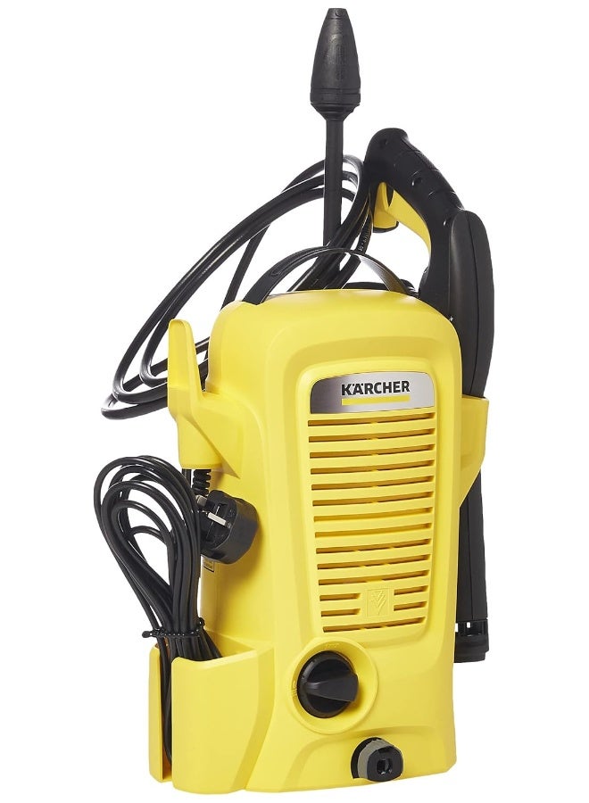 Karcher Pressure Washer 110 Bar, 1400W For Occasional Home Cleaning, Karcher K2 Universal- Yellow Yellow - Image 1