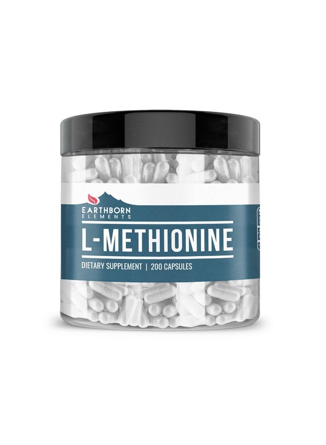 earthborn elements Lmethionine 200 Capsules Pure & Undiluted No Additives - Image 1