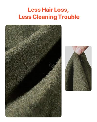 VEVOR Wool Camping Blanket, Large Warm Stadium Blanket, Flame Retardant, Great for Outdoors, Picnics, Hiking, Sports Events, Travel, Car & Bushcraft Survival Kits, 64" x 88", Army Green Wool Blankets - Image 3