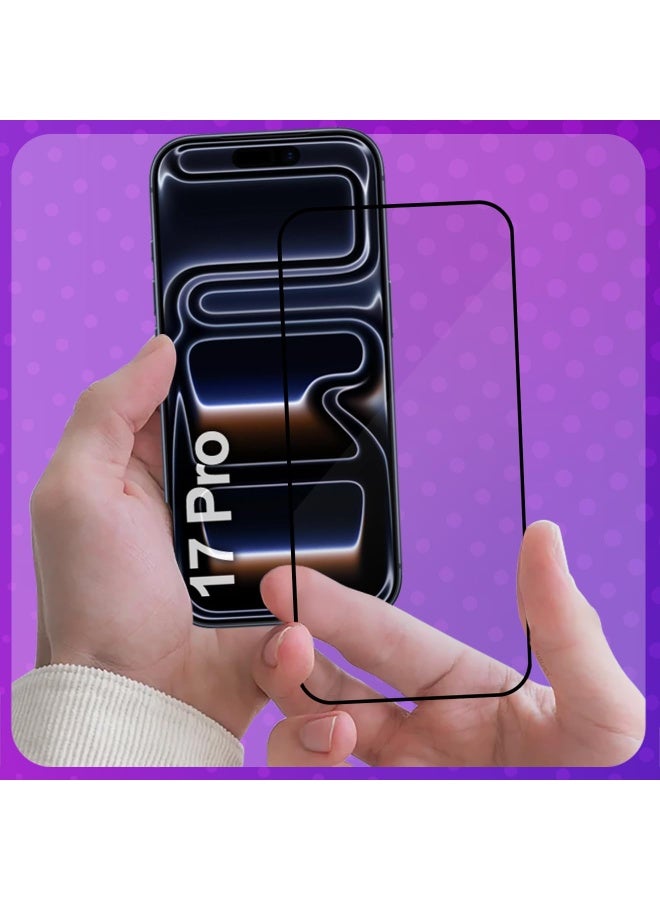 2 Pack Screen Protector for iPhone 17 Pro tempered Glass Screen Protector 9H hardness Scratch Resistance iPhone 17 Pro edge to edge glass Tempered Glass - Image 2