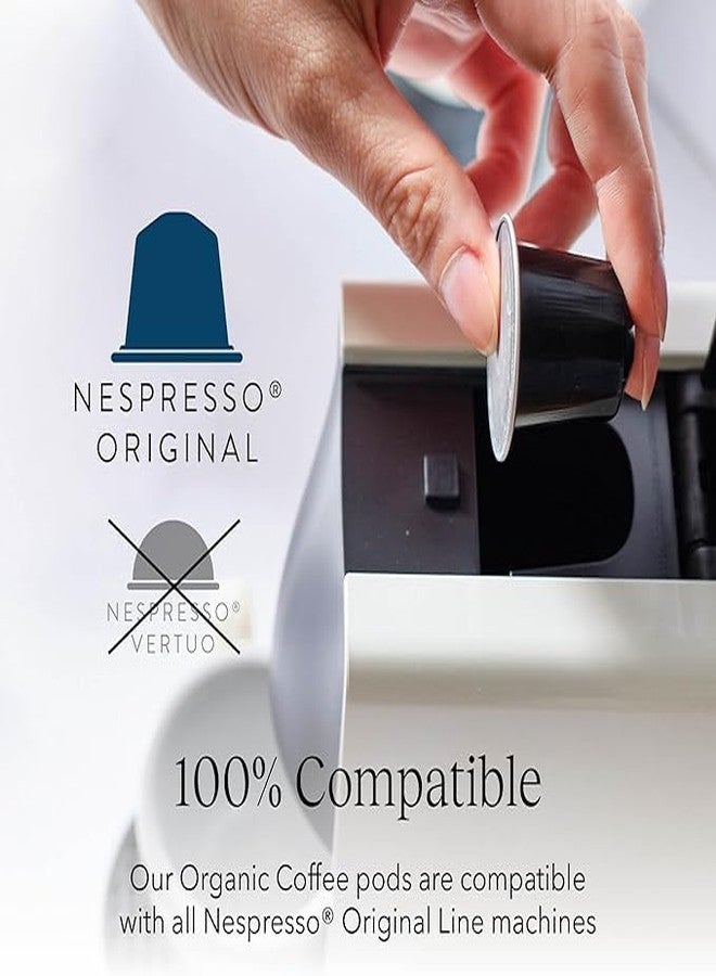 Cru Kafe Lungo Espresso Strong USDA Organic Espresso Coffee Capsules (10 Pods) Fairtrade Coffee Pods Compatible with Nespresso Original Line and Pixie Machines - Image 5
