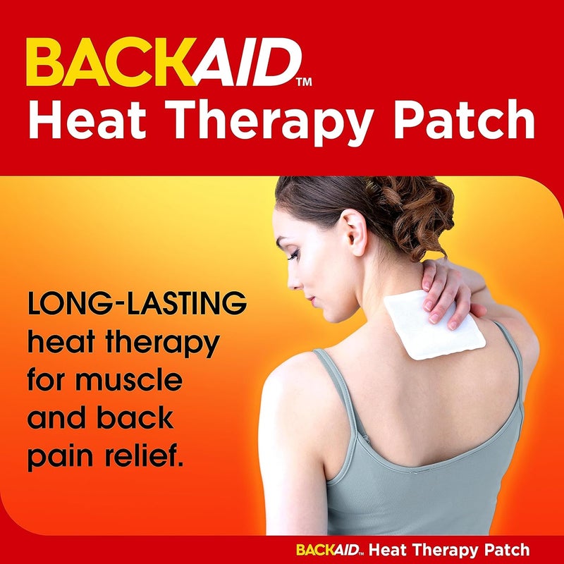 Backaid Heat Therapy Patch AirActivated Therapeutic Heat Medium for Back Shoulders and Neck Pain Relief 8 Count - Image 3