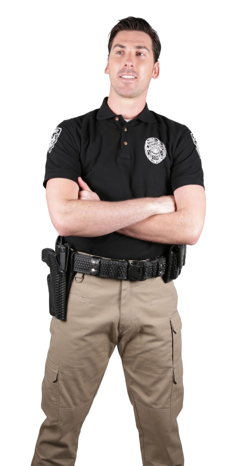 First Class Poly Cotton Security Short Sleeve Polo Shirts (2XL, Short Sleeve) - Image 1
