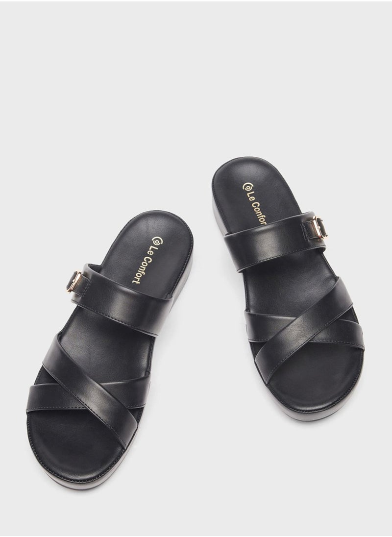 Le Confort - Open Toe Wedge Sandals - Image 1