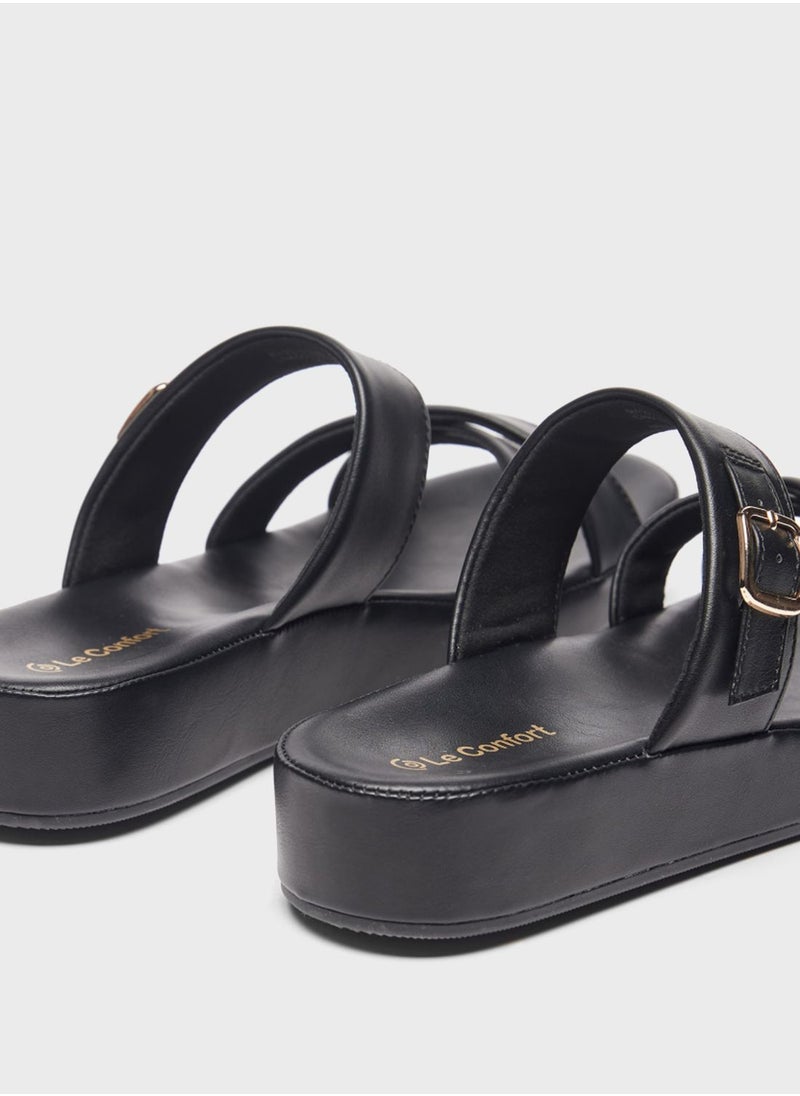 Le Confort - Open Toe Wedge Sandals - Image 1