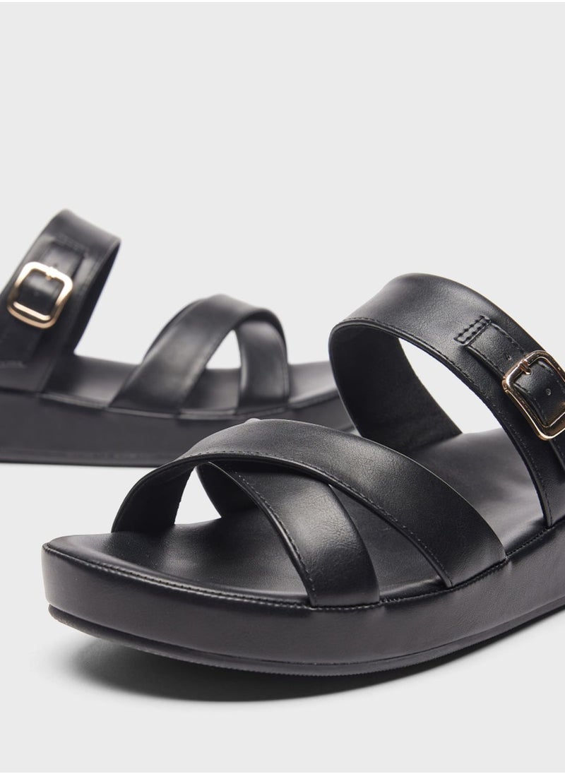 Le Confort - Open Toe Wedge Sandals - Image 1
