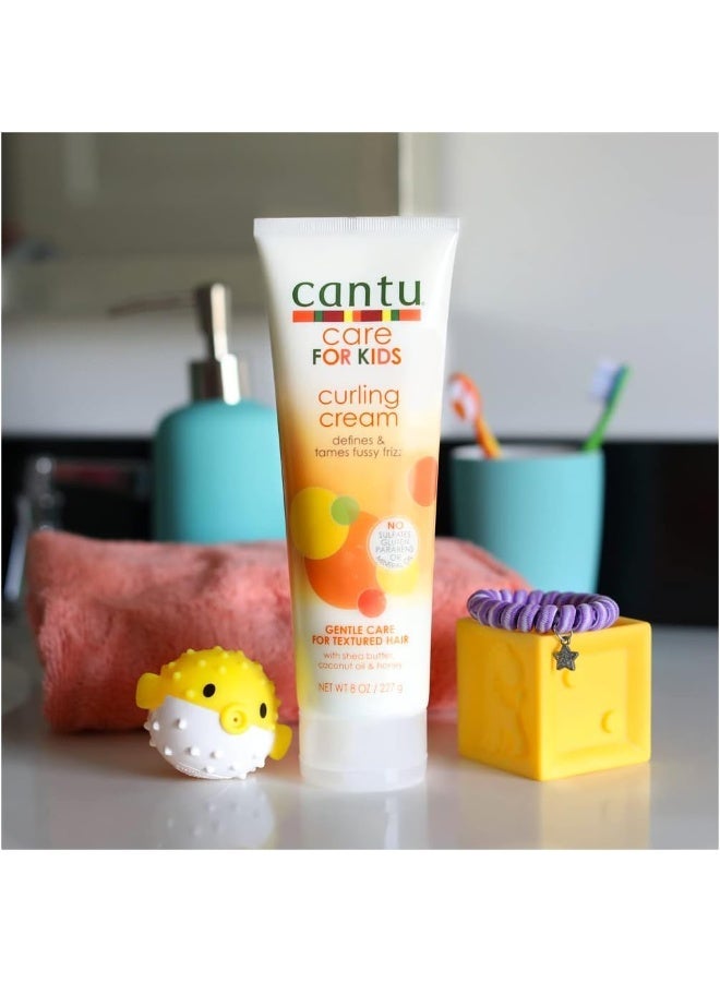 Cantu Kids Curling Cream for Curly & Textured Hair, Gentle Styling & Deep Moisturizing Formula, 227 g Curling Cream 227grams - Image 5