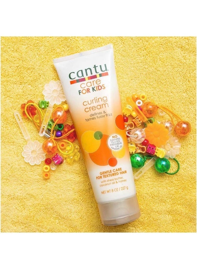 Cantu Kids Curling Cream for Curly & Textured Hair, Gentle Styling & Deep Moisturizing Formula, 227 g Curling Cream 227grams - Image 4