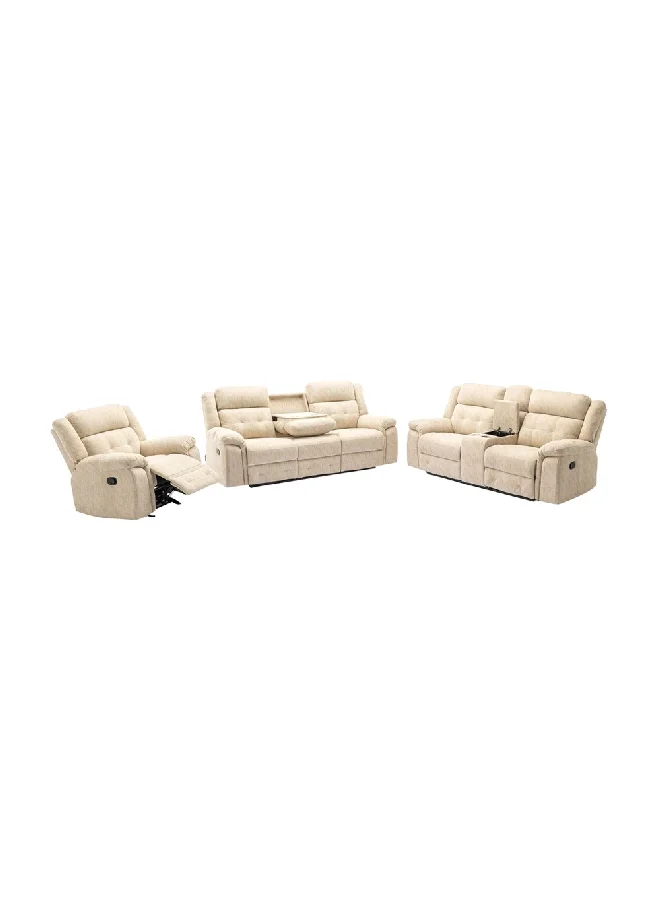 Micasa Elegant And Modern Design 6-Seater Sofa Set Mocha 137.82 X 137.82 X 137.82 Cm Sx-81280Moc