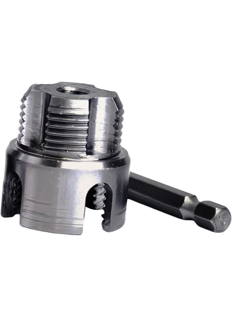 GGOOT Tube Threading Tool for Electric Drill Hardware with Internal External Cutter, 3.25x3.2x2.6cm - Image 1