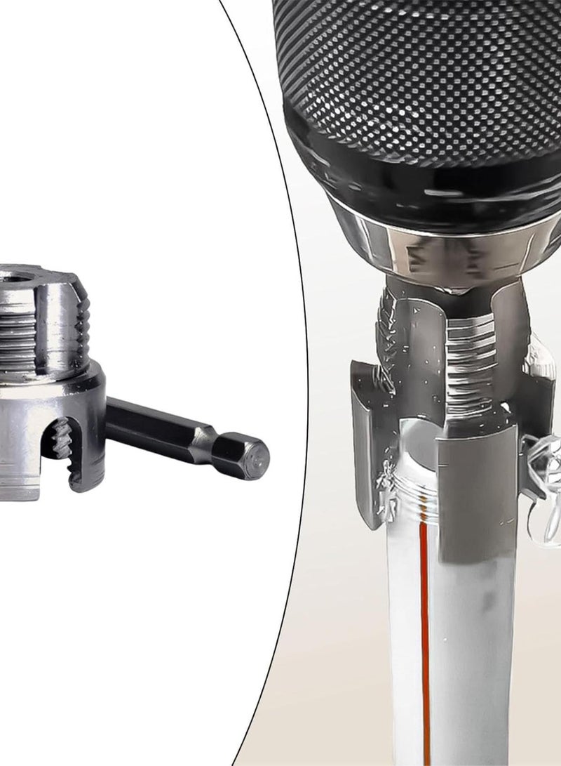 GGOOT Tube Threading Tool for Electric Drill Hardware with Internal External Cutter, 3.25x3.2x2.6cm - Image 3