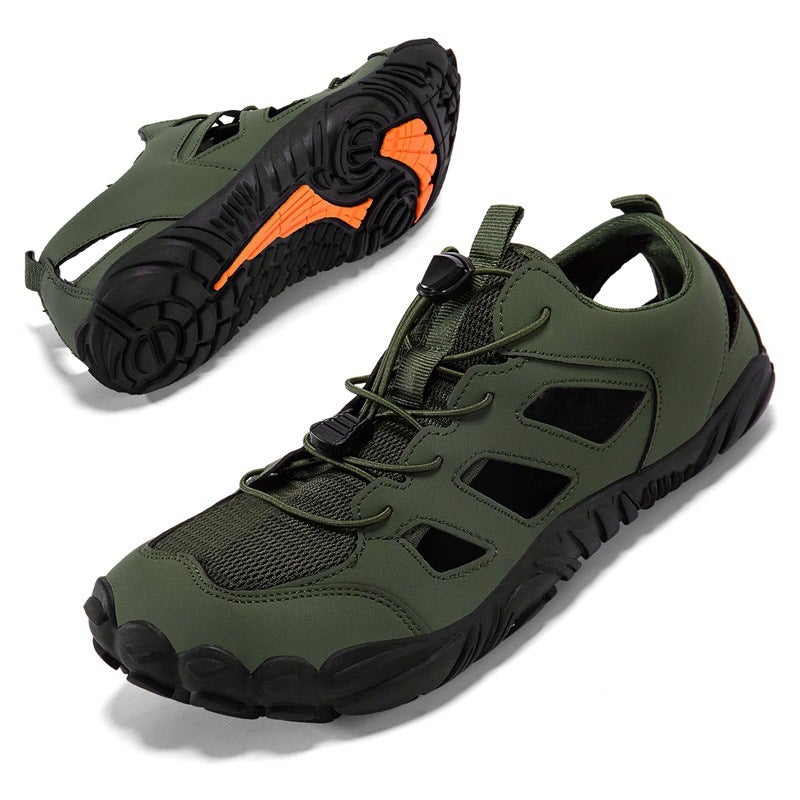 New Outdoor Couple''s Non-Slip Breathable Hiking Shoes, Low-Cut Cushioning Cross-Country Hiking and Rock Climbing Shoes, Large Size, - Image 1
