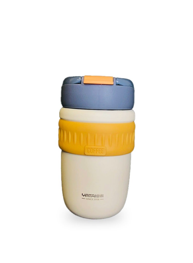 Yatai Coffee mug Stainless Steel Double Wall New Portable Reusable Coffee Thermos Cup car office coffee mug high-end gift tumbler with straw - Image 2