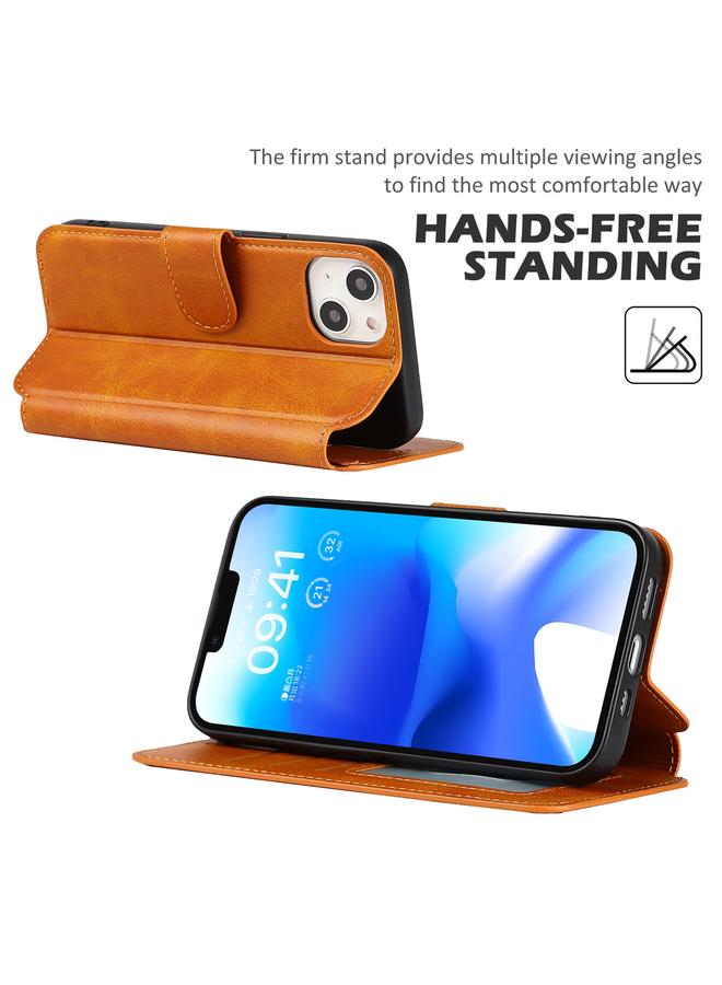 S-TOP Case For iPhone 14 Plus Shockproof PU + TPU Leather Phone Case - Image 3