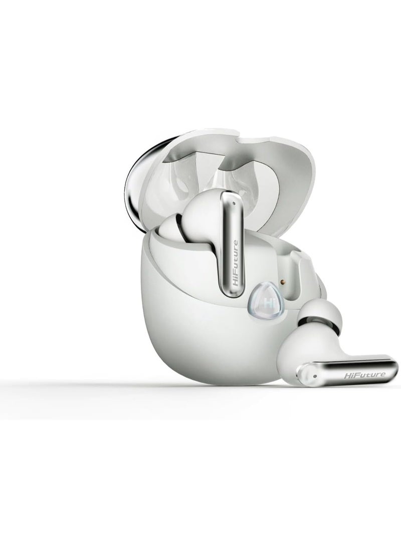 HiFuture SonicAIR Wireless Earbuds with 4-MIC Noise Reduction, 35 Hours Playtime, Comfort-Fit Design, Bluetooth 5.3, Deep Bass, Touch Controls, IPX5 Water Resistant, Type-C Fast Charging - Image 1