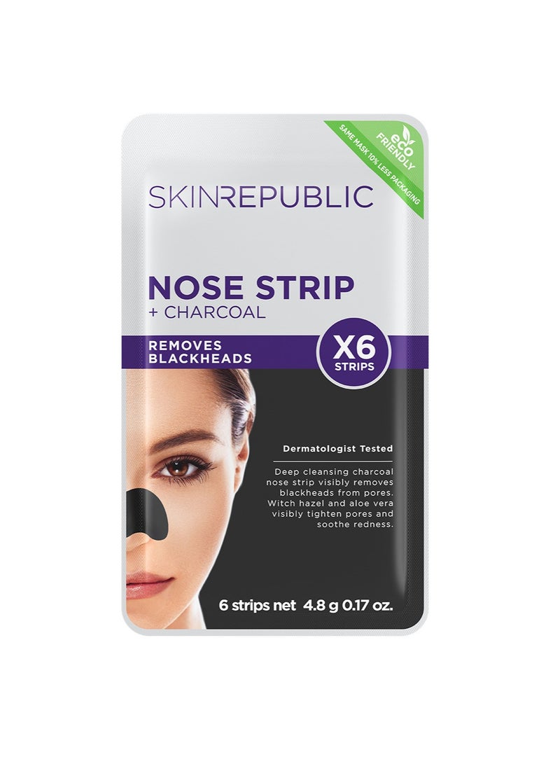 SKIN REPUBLIC شرائط الأنف + تنظيف عميق بالفحم (6 أزواج) - Image 1