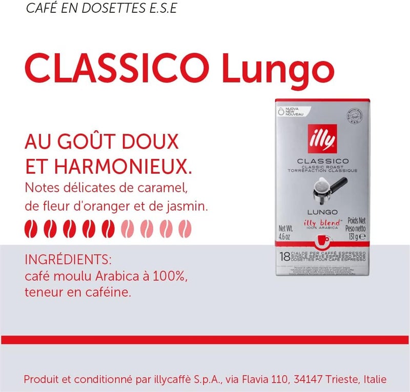 illy Classico Lungo Medium Roast Coffee Pods - Image 2