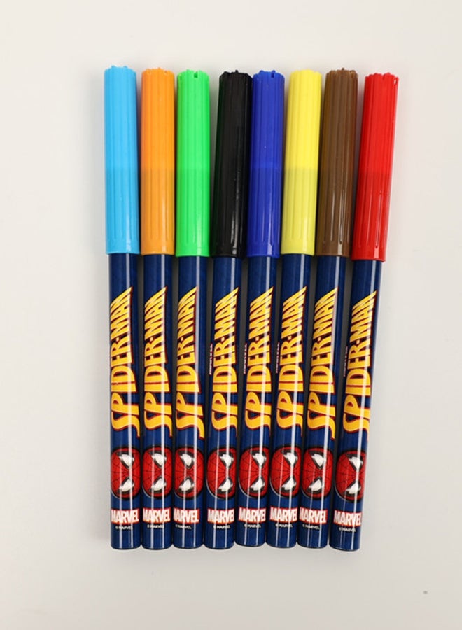 مارفل طقم سبايدر مان 8 اقلام ماركر قابله للمسح - Image 3