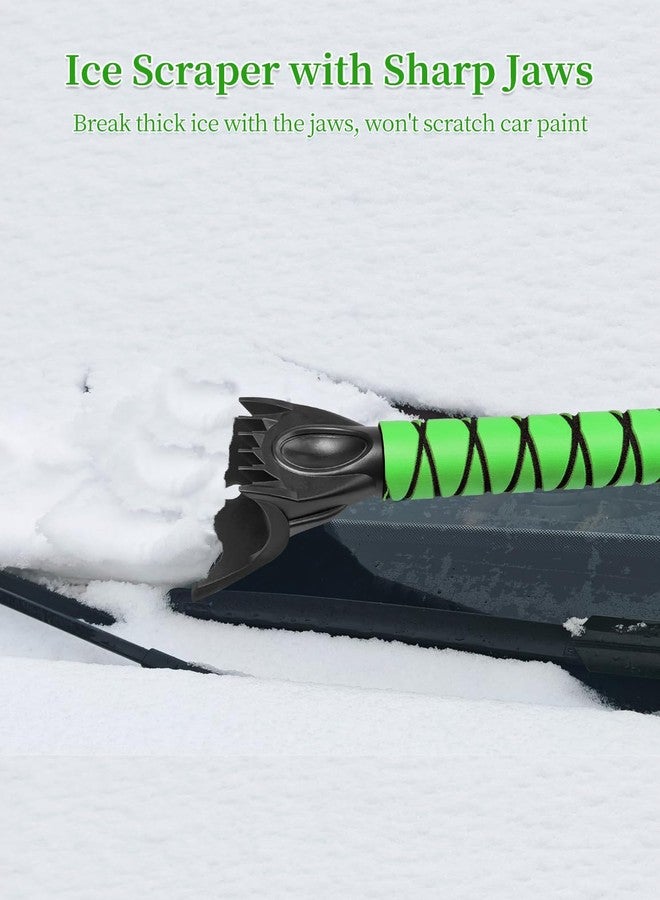 HEEYA Snow Brush for Car, Extendable Snow Brush and Ice Scraper with Foam Grip, Car Window Scraper for Snow and Ice for SUV Truck Auto Jeep RV Vehicle Windshield - Green - Image 5