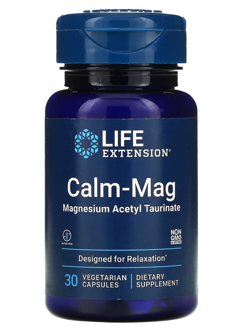 تمديد الحياة، كالم-ماج، أسيتيل تورينات المغنيسيوم، 30 كبسولة نباتية