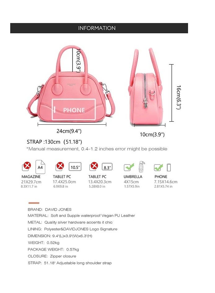 David Jones David Jones- Multi Color Tote Bag in model cm6966- Unique Designed Hand and cross body bag for All women- everyday Faux Leather Bag - Well designed Special Tote Bag for your Dates - Image 4