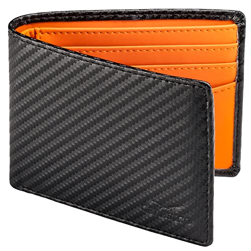 Claasico Men’s Bifold Wallet for Men – Genuine Leather RFID Wallet, Slim Billfold Cardholder w/ID Window – Gift Box Included - Image 1