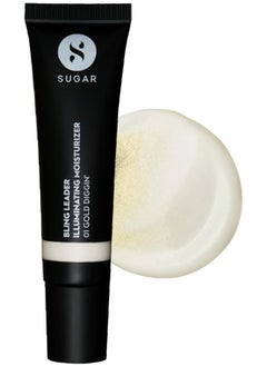 SUGAR Cosmetics Bling Leader Illuminating Moisturizer 01 Gold Diggin' Warm Gold Highlighter with Pearl Finish Lightweight Moisturizer and Highlighter, Protects against Pollution, Multi  - Image 1