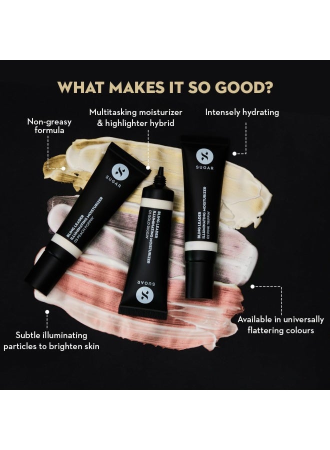 شوجر كوزماتيكس هايلايتر بلينغ ليدر 01 جولد ديجن دافئ بلمسة لؤلؤية - Image 3