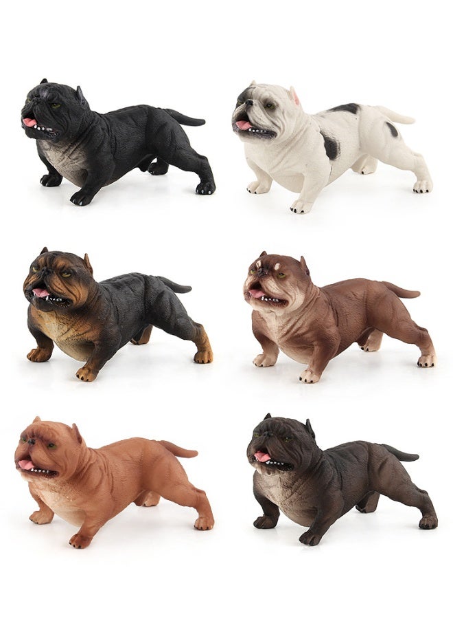 NIBEMINENT Realistic Bully Dog Model Figurine - Lifelike Bulldog Toy Decoration
