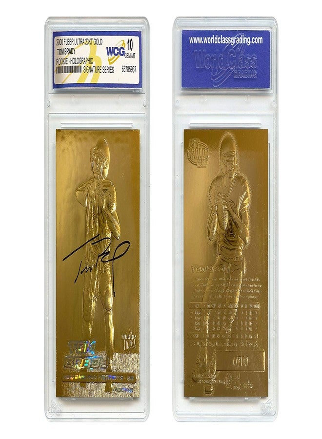 Tom Brady 2000 Fleer Ultra Gold Rookie Card Refractor Signature Series Graded Gem-Mint 10