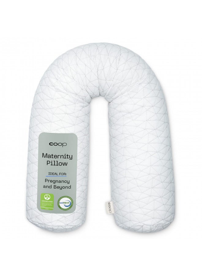 Coop Home Goods Coop Home Goods Maternity Pillow - Memory Foam Body Pillow for Pregnancy, Original Pregnancy Pillow, Side Sleeper Body Pillow, Full Body Pillow for Sleeping, Pregnancy Pillows for Sleeping (White) - Image 1