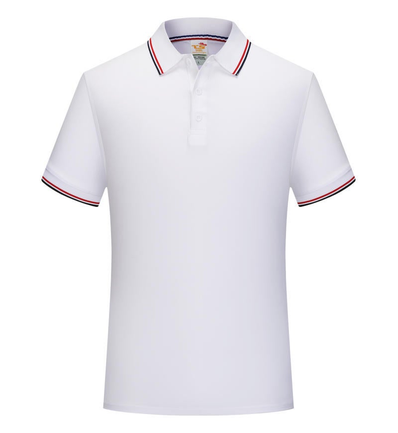 Tri-Color Modal Polo Shirt Short Sleeve Custom Logo Unisex Orange  - Image 5