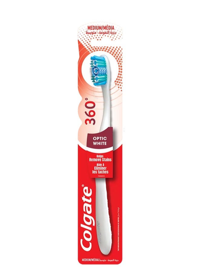 Colgate Colgate 360 Optic White Toothbrush Medium  - Image 1