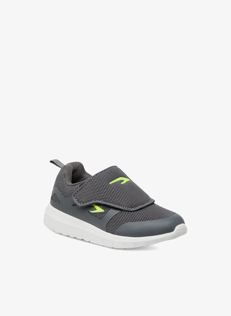 Dash Textured Sports Shoes with Hook and Loop Closure