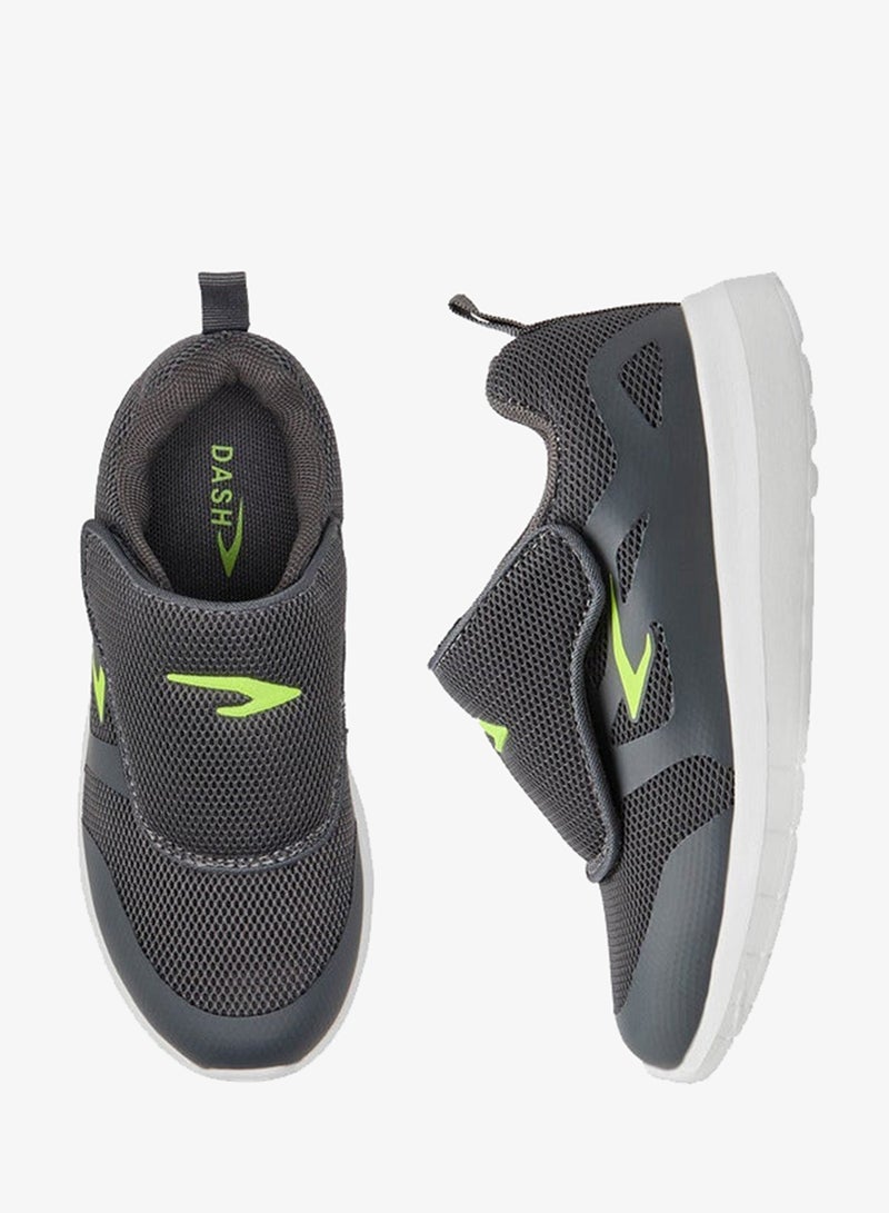 Dash Textured Sports Shoes with Hook and Loop Closure - Image 3