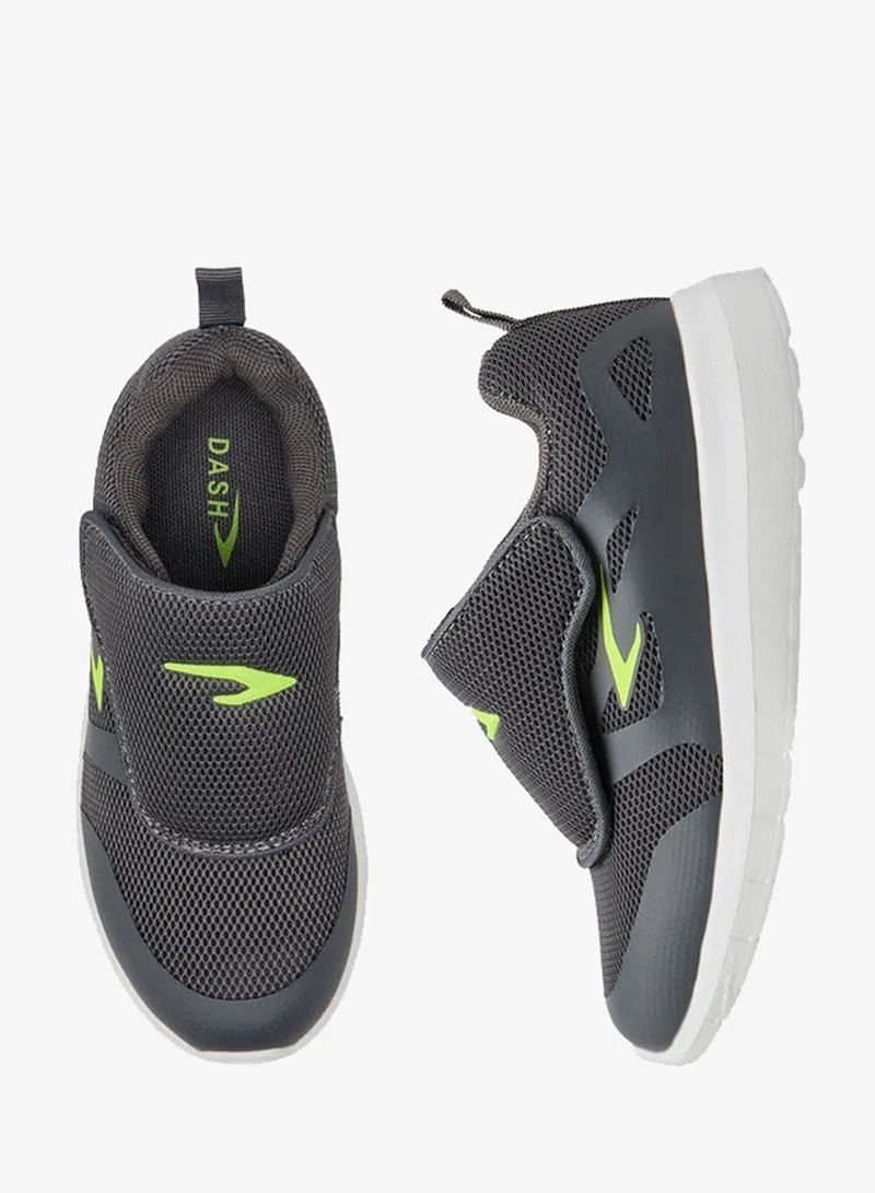 Dash Textured Sports Shoes with Hook and Loop Closure