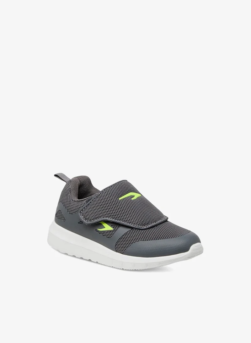 Dash Textured Sports Shoes with Hook and Loop Closure