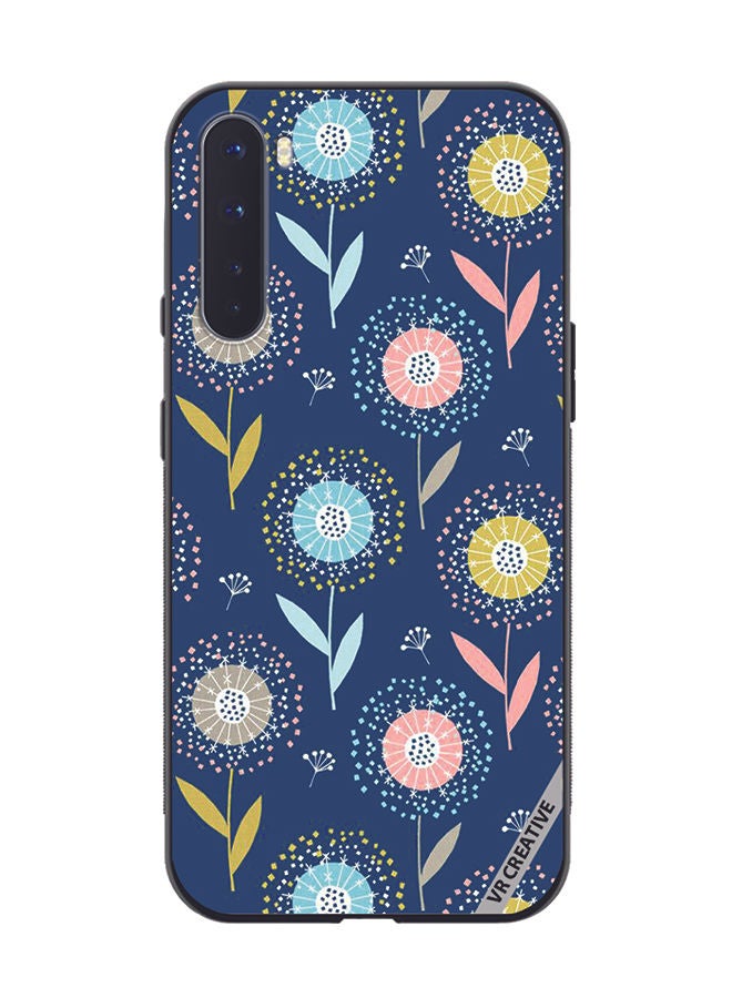 VR CREATIVE Protective Case Cover For OnePlus Nord Flower Design Multicolour - Image 1