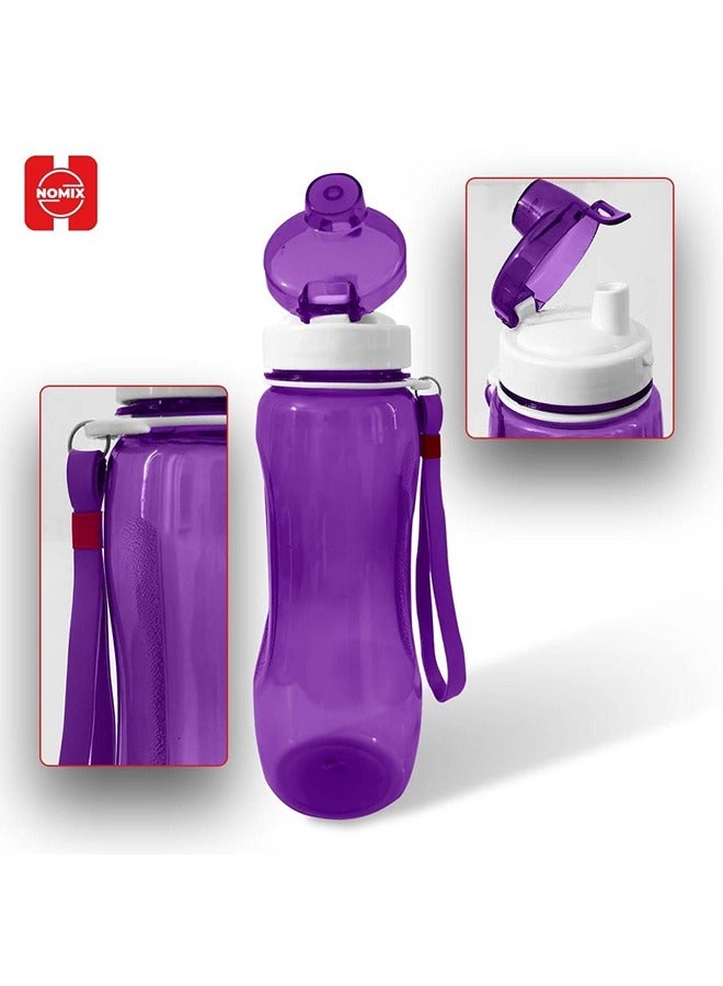 Water bottle infinity design 800ml purple