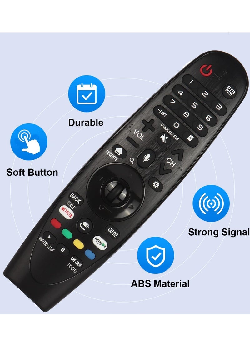 ELTRAZONE "New Replacement IR Remote Control AN-MR650A AKB75075301 for LG Smart TV 55UJ6540-UB, 43UJ634V, 55SJ8500-UB, 60SJ8000, 43UJ6500-UB, 65UJ7700, 43UJ654T, 55SJ800, 60SJ8500 – Magic Pointer Function (No Voice) [With Battery]" - Image 4