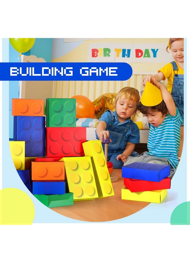 Zhanmai Zhanmai 14 Pcs Paper Building Blocks Boxes in 4 Size Mystery Party Stacking Props Brick Treat Gift Case for Birthday Game Favors Decorations Boys Girls  - Image 5