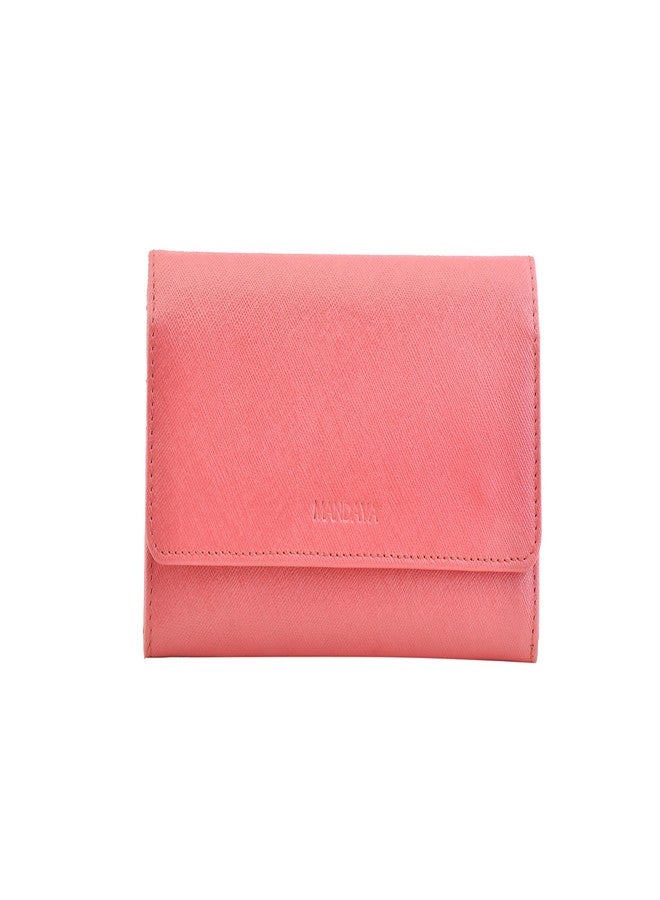 Mandava safiano Genuine Leather red Ladies Wallet - Image 1